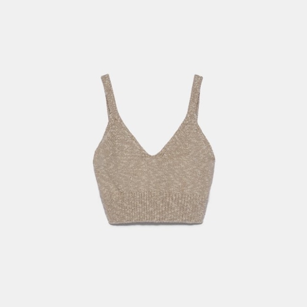 Zara cotton and linen blend 3 piece knit matching set NWT - Picture 3 of 6